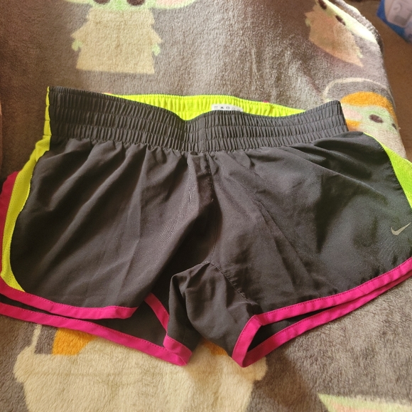 Dri fit Nike shorts size M, black, maroon,and lime green. - Picture 1 of 5